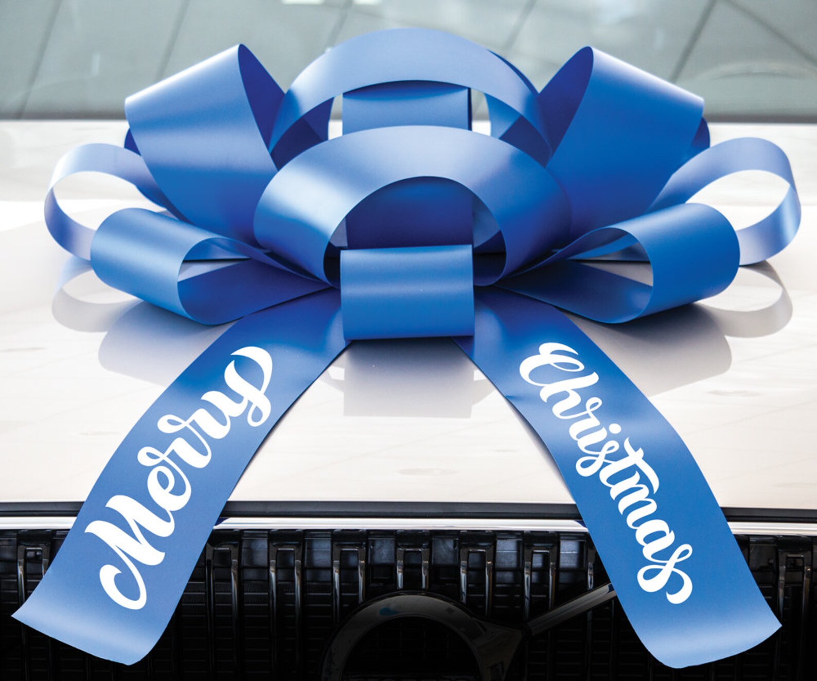 Big Merry Christmas Car Bow With Magnetic and Sticker Base | Etsy