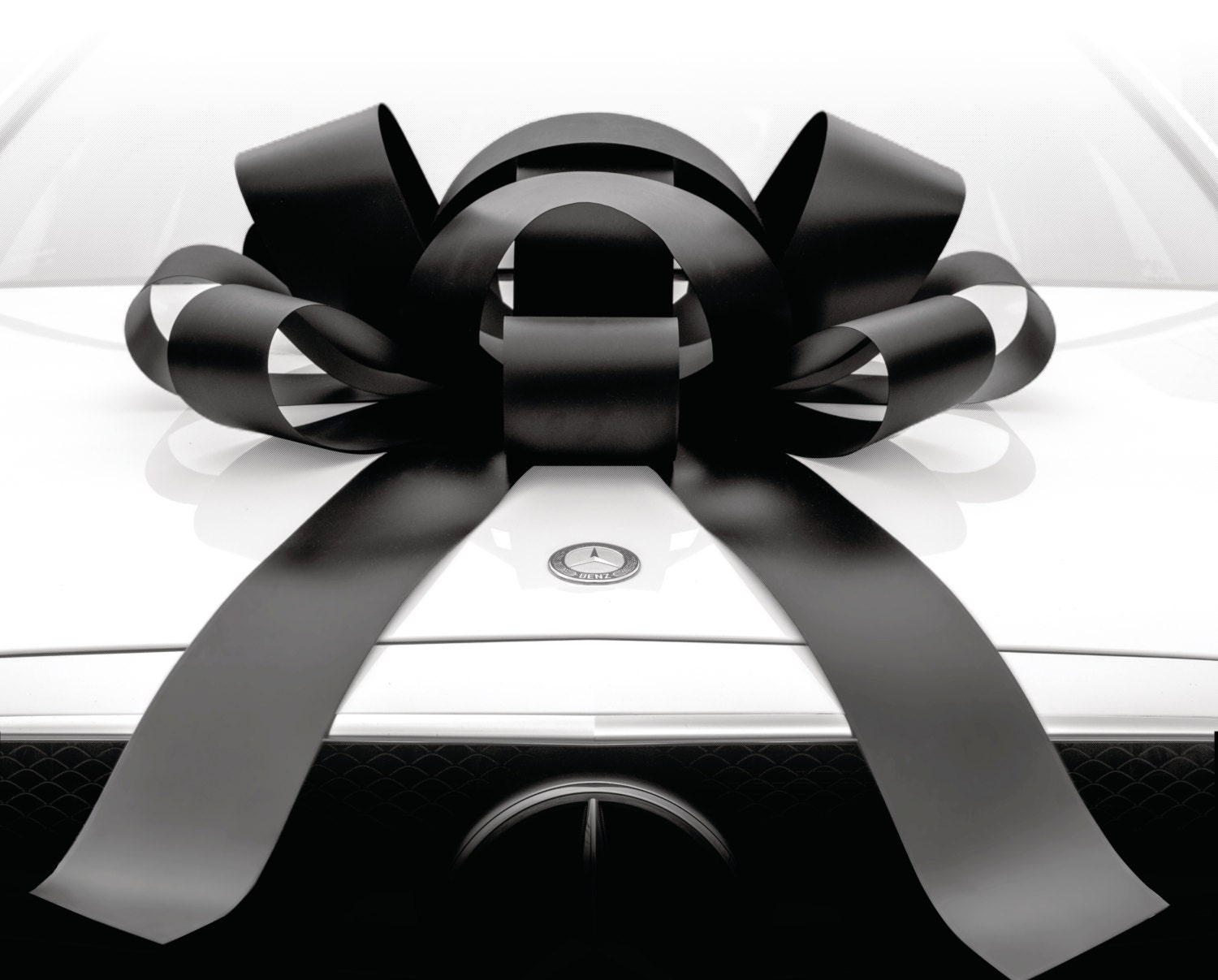 Black car bow // Giant gift bow // anniversary gifts // car Etsy