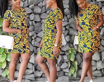 Casual Ankara Dress - Etsy