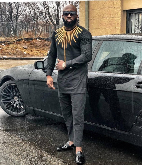 Mens dashiki clearance suit