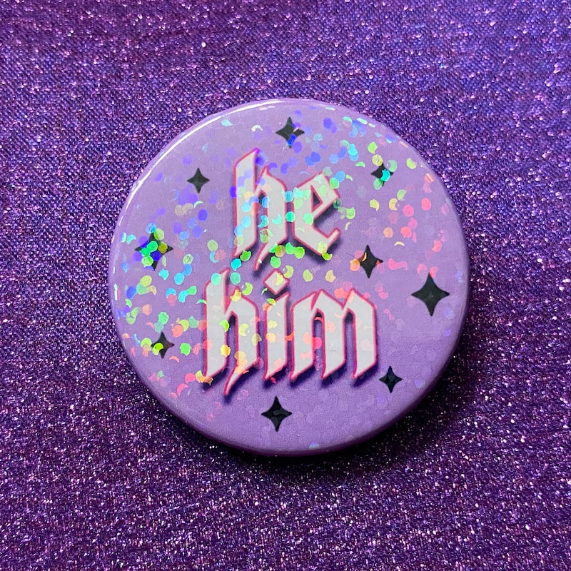 Pronoun Pins - Etsy