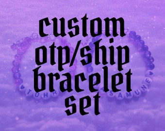CUSTOM Ship Bracelets | Anime Ship, Anime Bracelets, Manga, Video Game, TV - Anime Couple, Best Friends, OTP, Fanfiction, One True Pairing