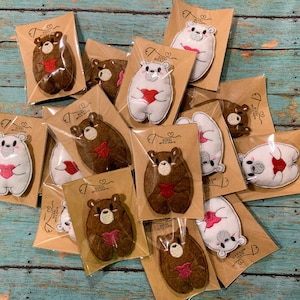Câlin d'ours de poche, cadeau d'amour, cadeau de vous manquez
