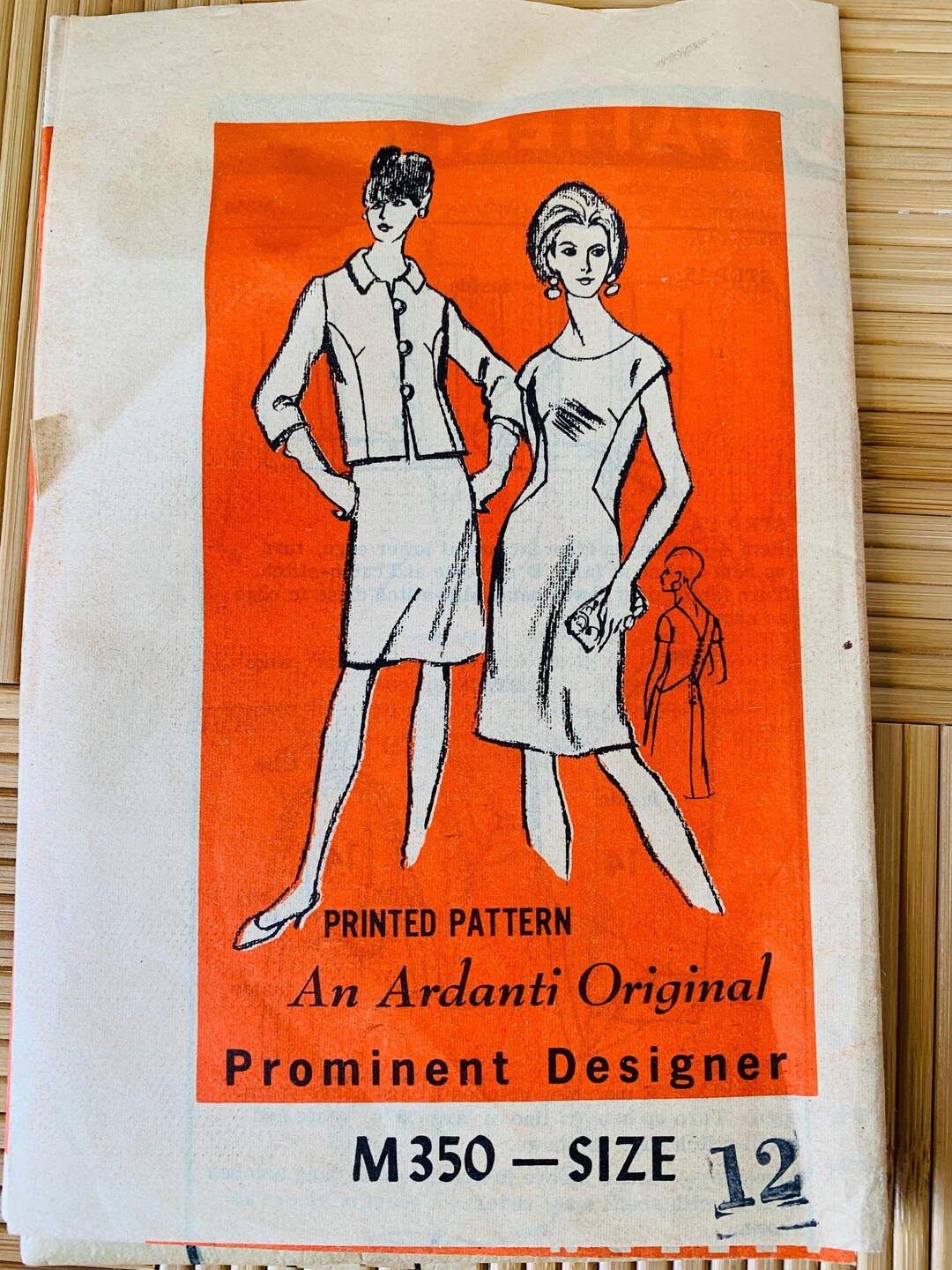 Ardanti Original Vintage Sewing Pattern M350 - Size 12 - Etsy
