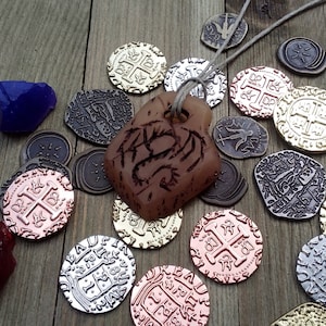 Dragonbone Totem resin pendant