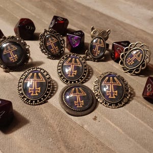 Mage the Ascension Pins and Adjustable Rings