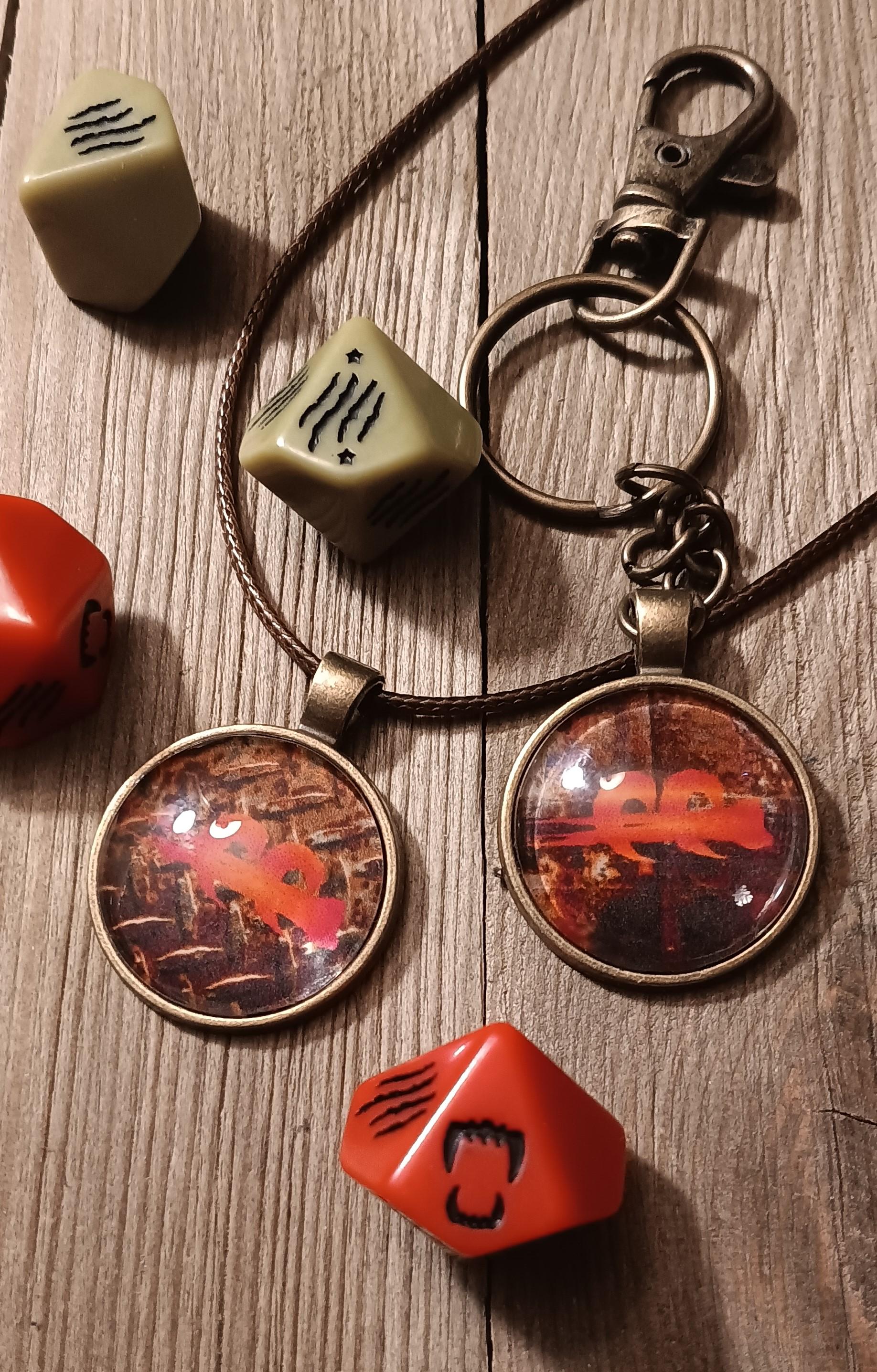 Rust Keychains Werewolf the Apocalypse Custom Rust Pendants and Keychains (5th Edition ...