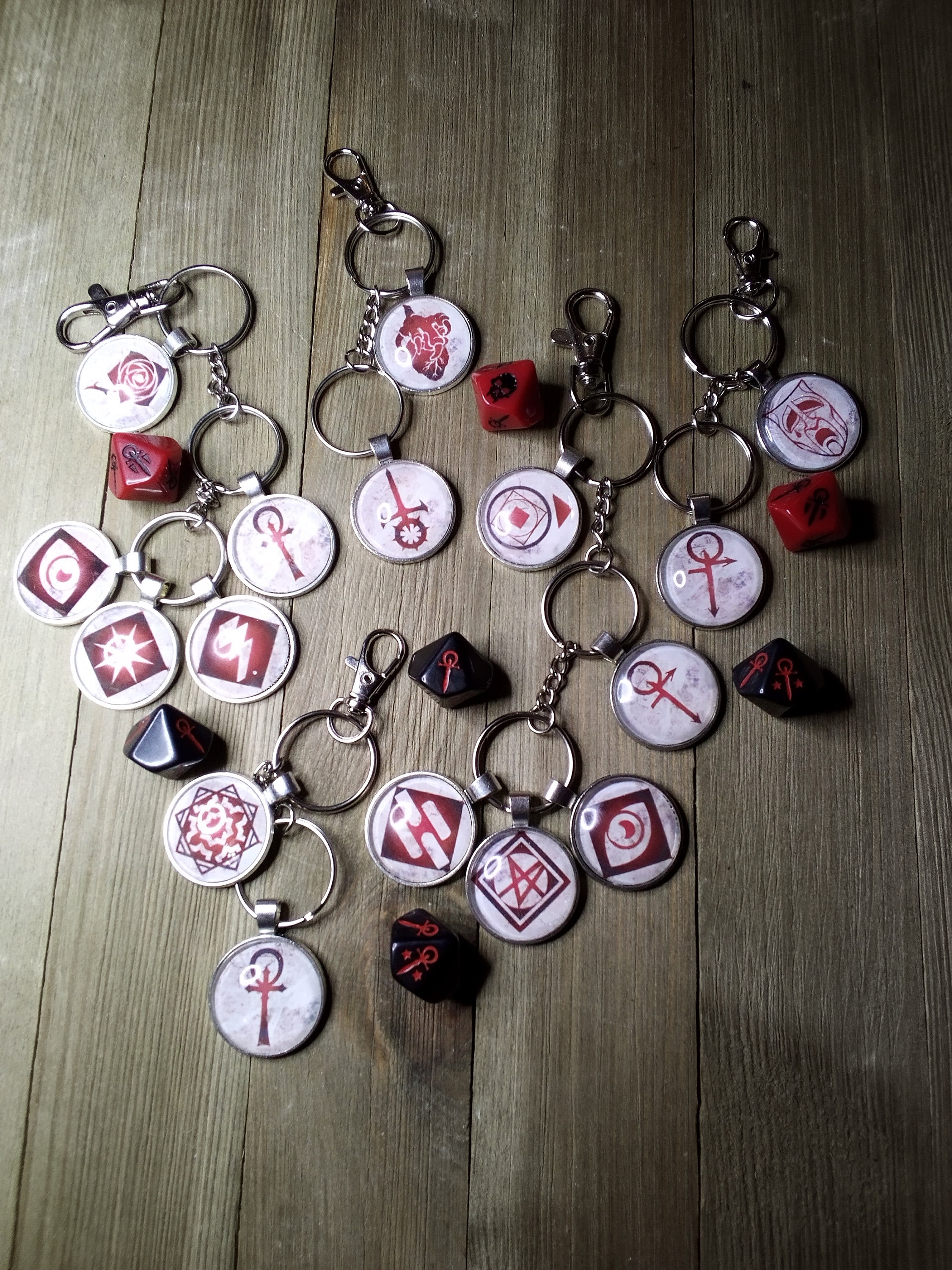 Vampire Backpack Clips Custom Vampire: the Masquerade Character Keychain/bag Clip - Etsy