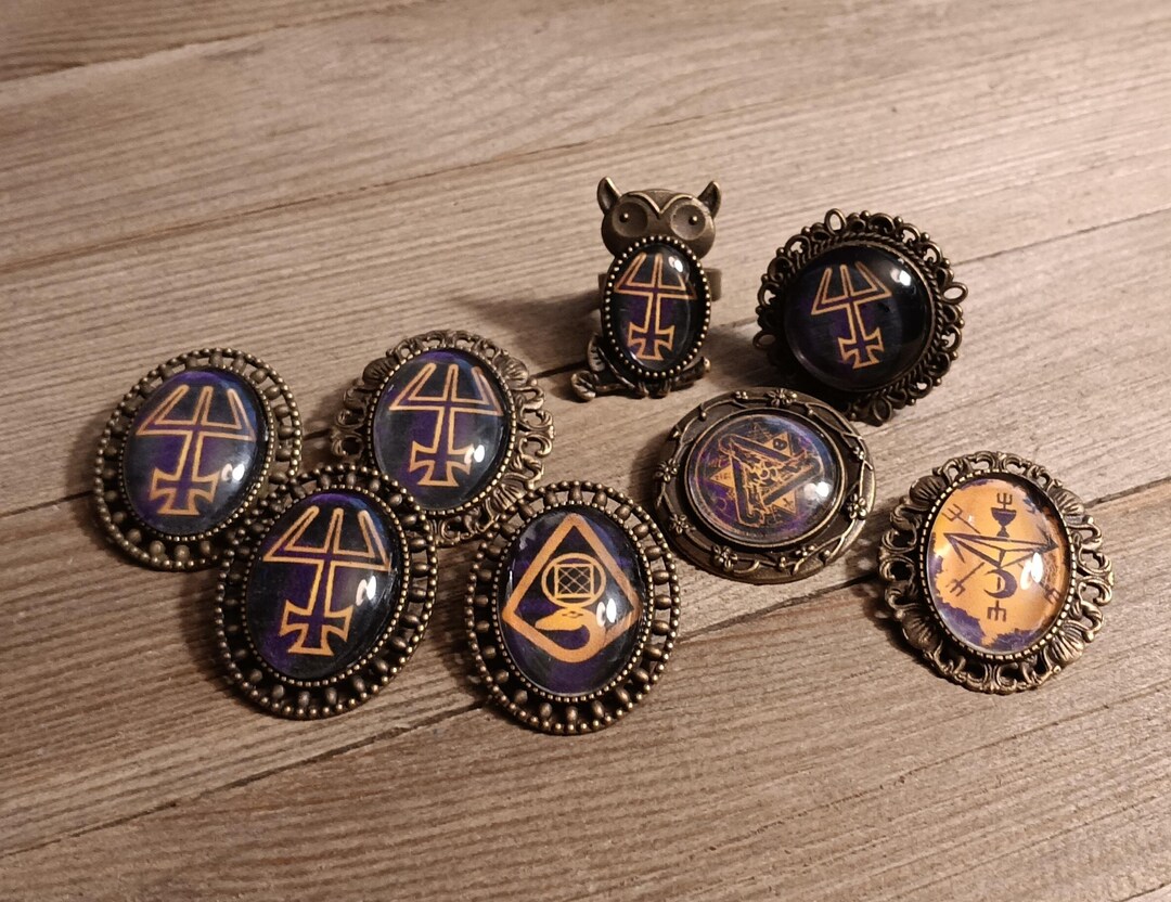 Mage the Ascension Pins and Adjustable Rings - Etsy