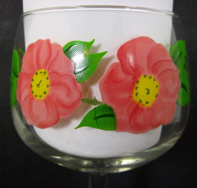 Franciscan Desert Rose 12oz Glass Water Goblet 6.5in Made in Etsy