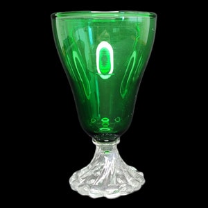 Anchor Hocking Forest Green Berwick Inspiration Water Goblet