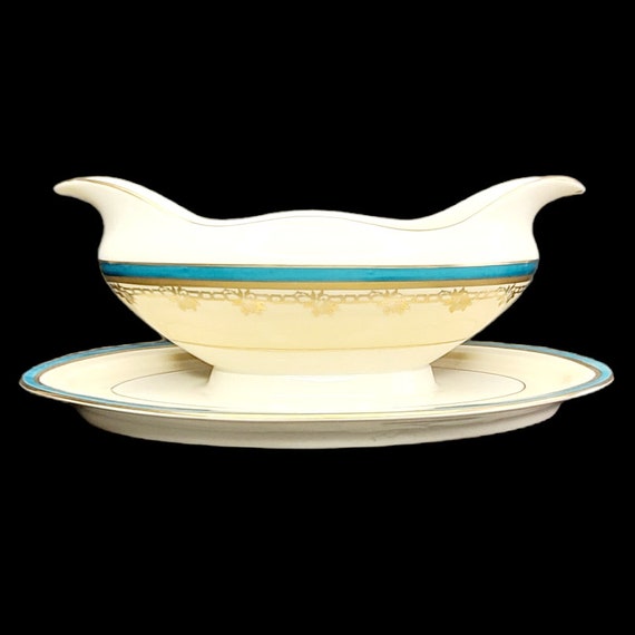 Pickard China Heinrich & Co Selb Bavaria 磁器グレービーボート付き