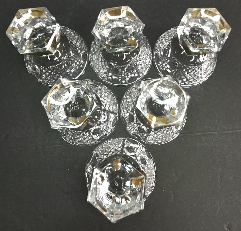 Papel W. Germany 24% Lead Crystal Pedestal Shot Glass Liqueur W/ Label ...