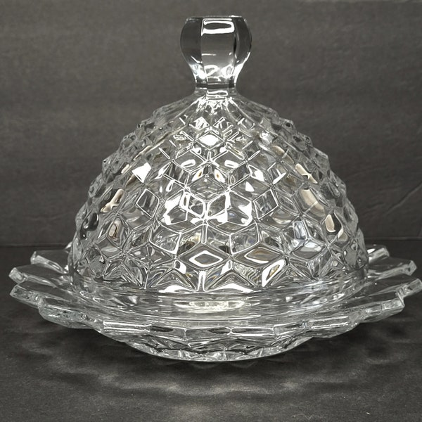 American Fostoria Butter Dish Etsy