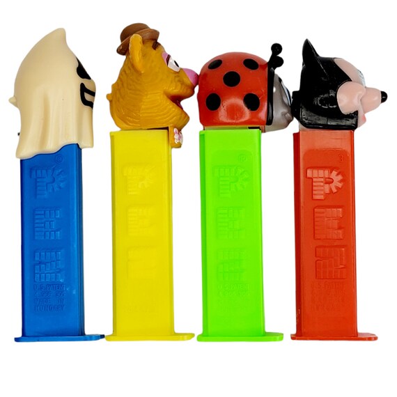 Pez Dispensers Set of 4 Mickey Mouse, Fozzy Bear, Lady Bug & Ghost