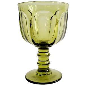 Verde Green Water Goblet Okänd tillverkare misslyckades med alla paneler