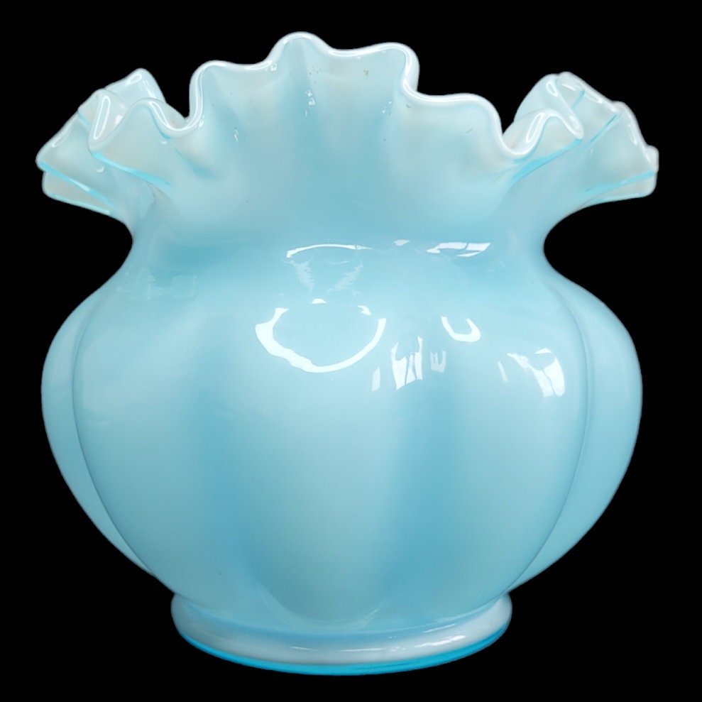 Vintage fenton blue vase - Etsy 日本