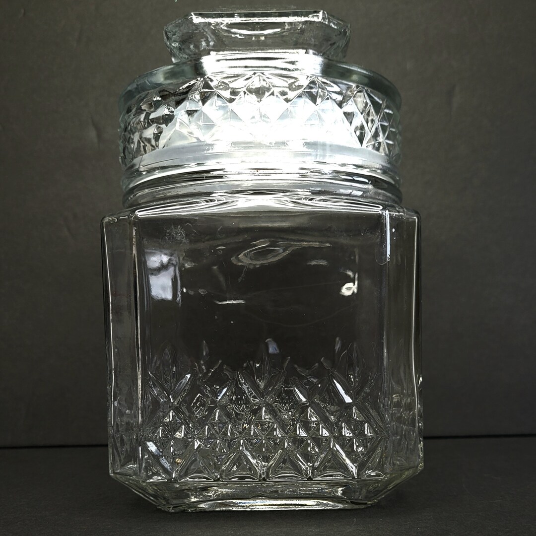 Koeze's Glass Candy Nut Decanter Drugstore Jar Apothecary Sugar