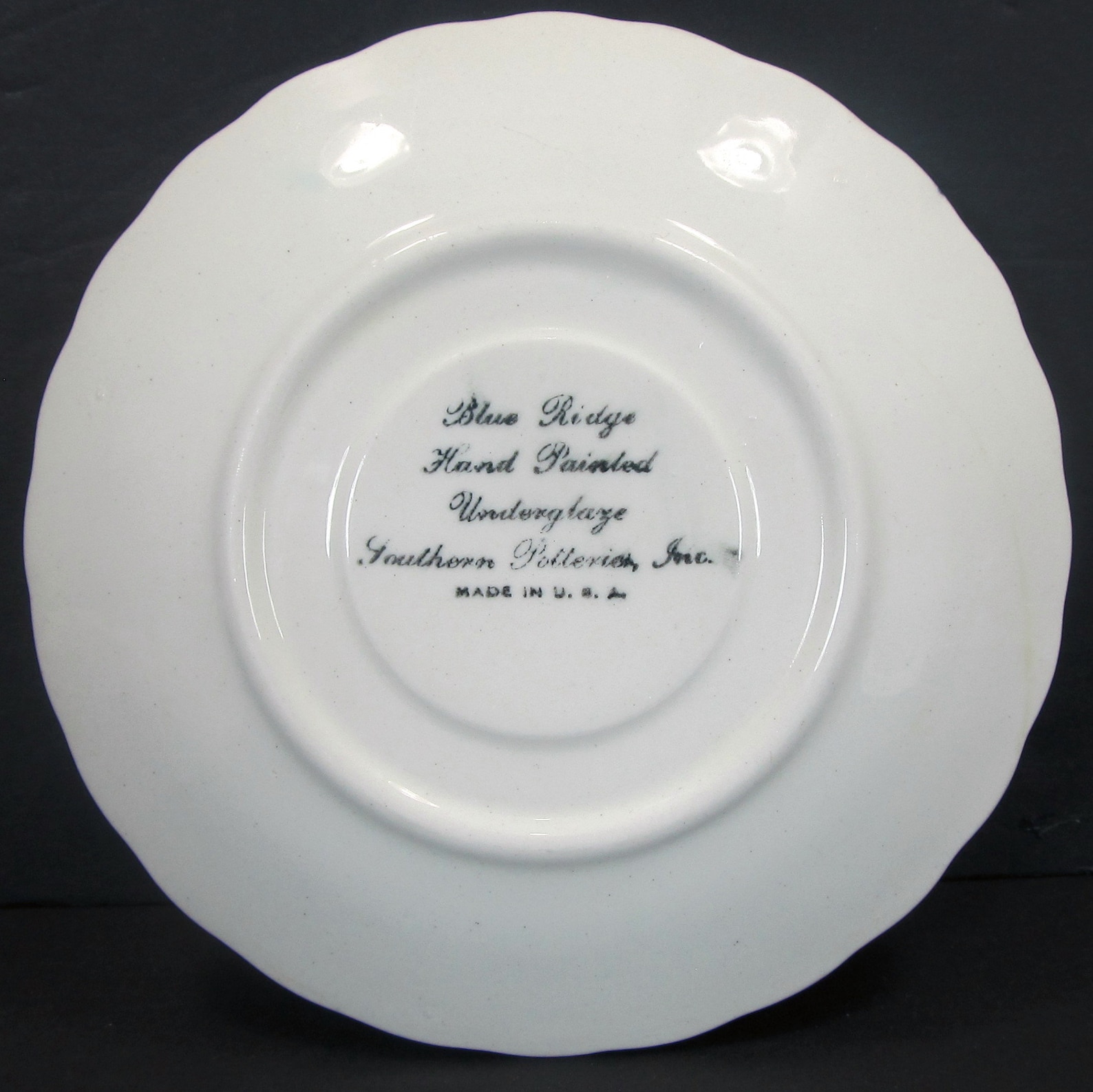 Blue Ridge Southern Potteries Unknown Saucer Colonial Shape Etsy