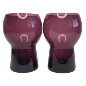 Cambridge Glass Amethyst 3400/38 12oz Flat Tumbler x 2