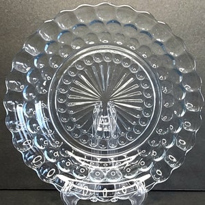 Anchor Hocking Bubble Sapphire Blue Flat Soup Bowl