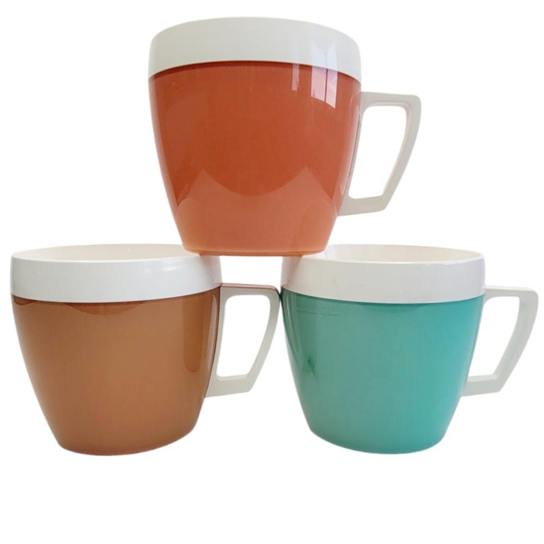 NFC Thermo Serv Insulated Coffee Hot Chocolate Mug Set of 3 Pastel Colors -  Etsy