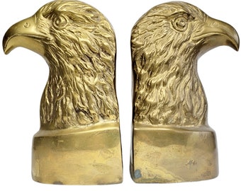 Brass American Patriotic Bald Eagle Bookends Decorative Crafts 4543 Heavy