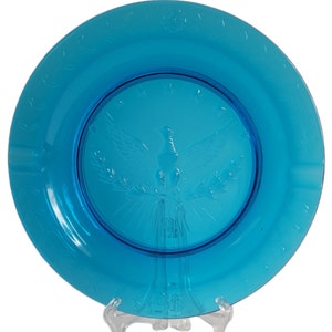 L.E. Smith #4500 Blue Eagle Cigar Ashtray