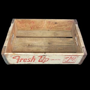 7up Vintage Wood Crate - Etsy