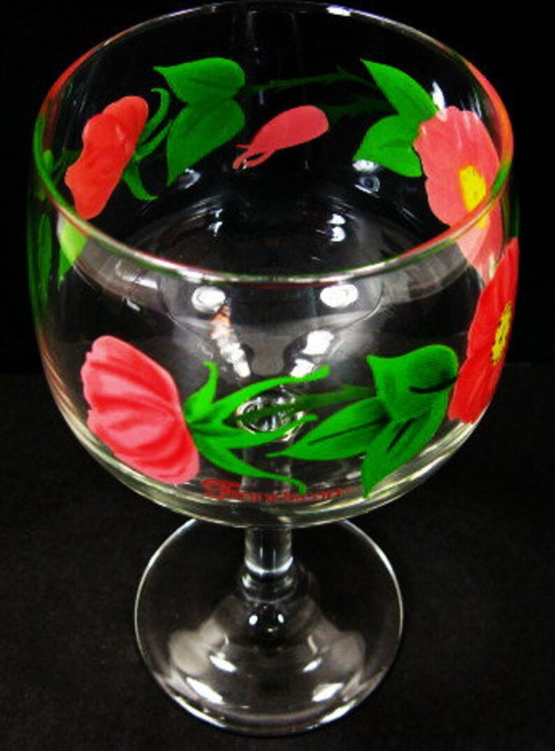 Franciscan Desert Rose 12oz Glass Water Goblet 6.5in Made In Etsy