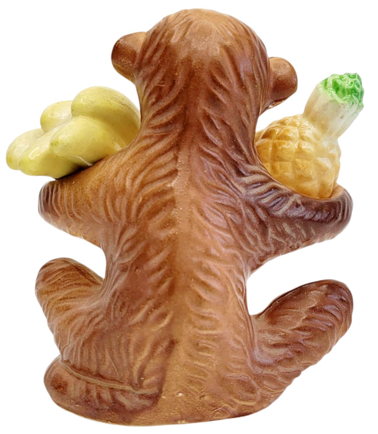Artmark Monkey Holding Bananas Pineapple Ceramic Salt & Pepper