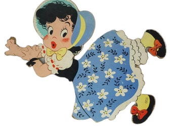 Dolly Toy Co. Jill Nursery Rhyme Wall Plaque vers les années 1950