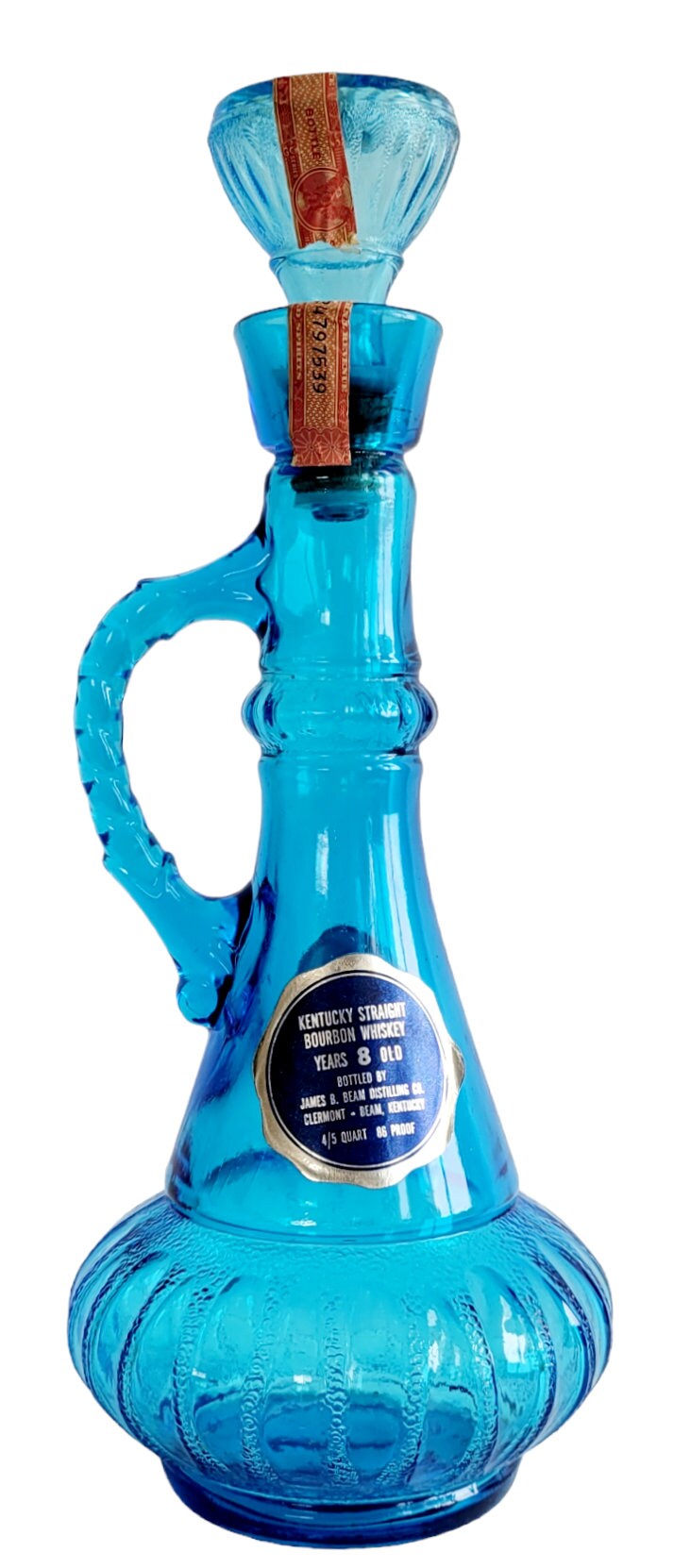 Jim Beam Genie Bottle Blue Decanter Etsy