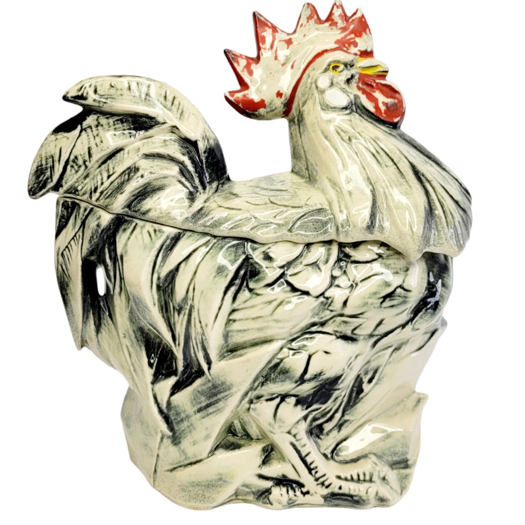 レストレーション　ハードウェア　MCM カクテルシェーカー　Rooster Mccoy Rooster Cookie Jar Red Comb Beard Circa 1957 - Etsy