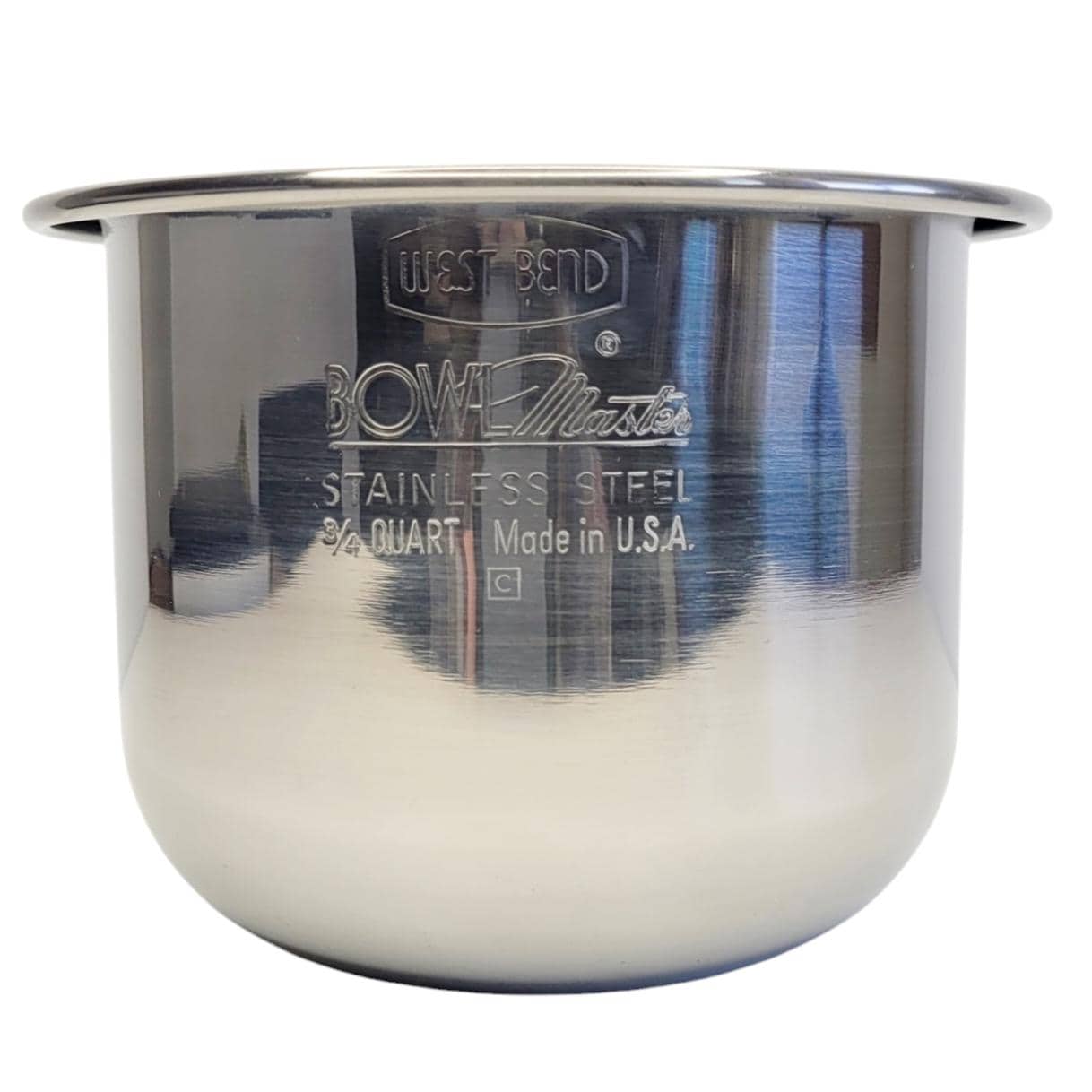West Bend Bowl Master 3/4 Quart Stainless Steel Mixing Bowl USA