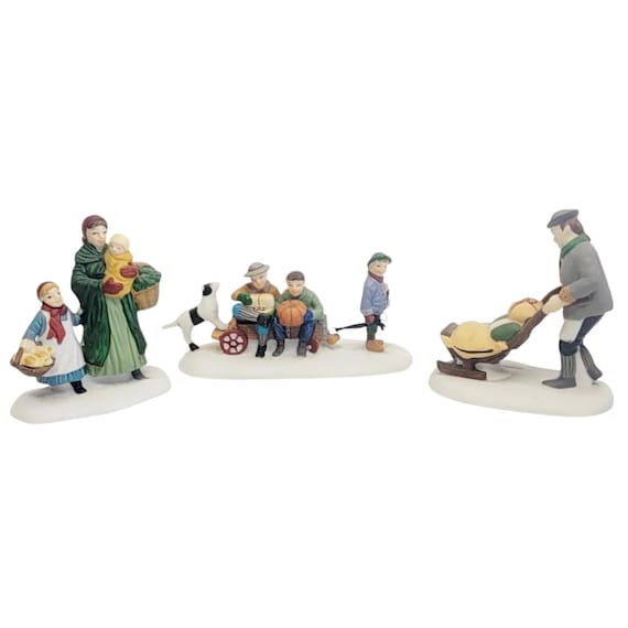 Department 56 Heritage Village Collection MARKET DAY (set of 3