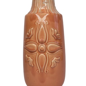 Art Pottery Coral Pink Vase Unmarked