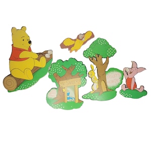 Arte de parede de berçário de papelão prensado Walt Disney Winnie The Pooh & Friends