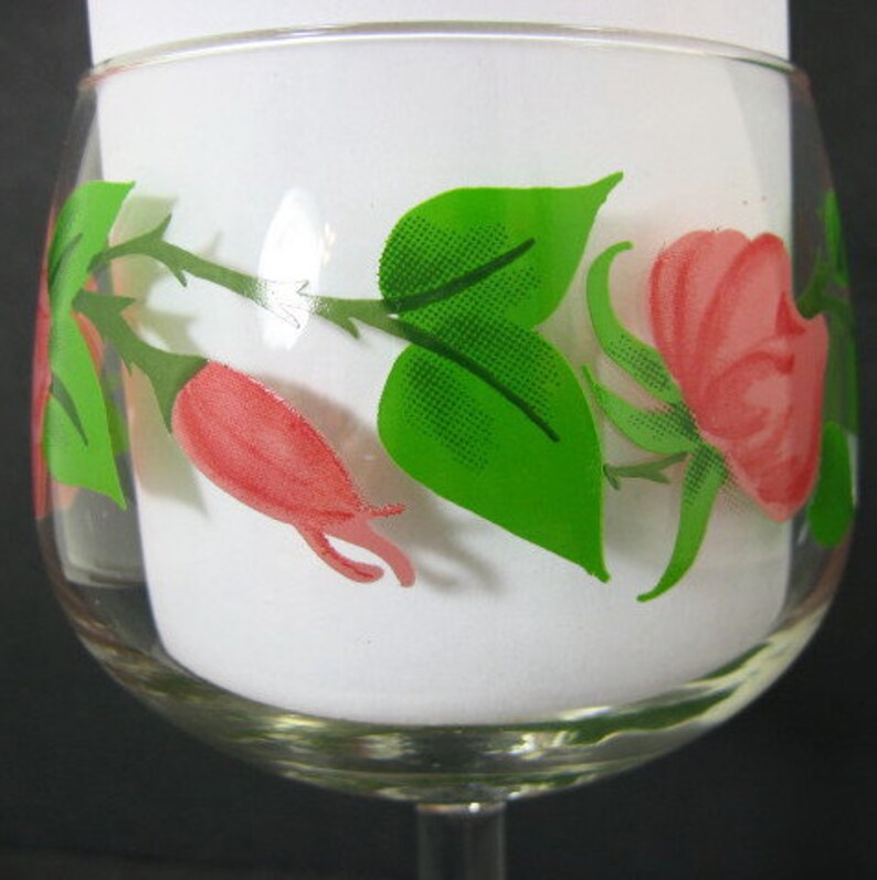 Franciscan Desert Rose 12oz Glass Water Goblet 6.5in Made in Etsy