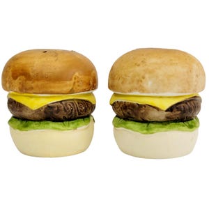 Wei Tat Fty Cheeseburger Salt & Pepper Shakers Matte Finish