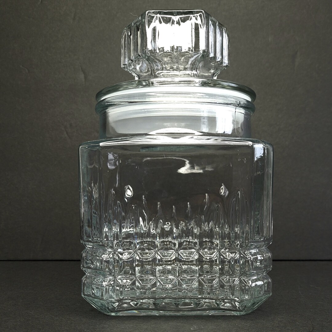 Koeze's Glass Candy Nut Decanter Drugstore Jar Apothecary Sugar