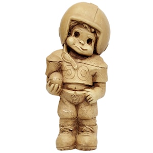 Fannykins Bill Mack Super Jock Football Player Figurine Solar Statuary Sculpture