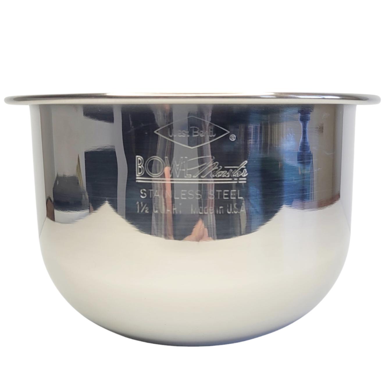 希少 未使用 ヴィンテージ WEST BEND ステンレス製ミキシングボウル West Bend Bowl Master 1 1/2クォート ステンレススチール ミキシング