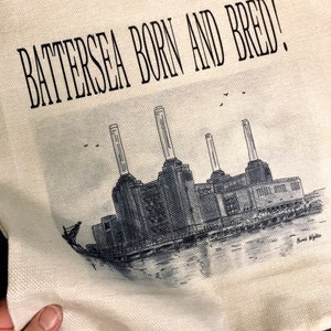 Housse de coussin Battersea Born & Bred, 40 cm x 40 cm style toile 100 % polyester.
