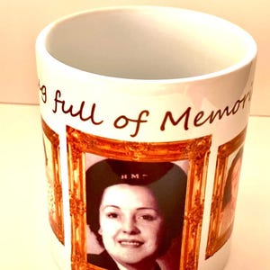 Herinneringsmokken als herinnering aan een dierbare. Stuur me tijdens het bestellen gewoon je foto's en wensen. Ideaal cadeau bij een kopje thee.