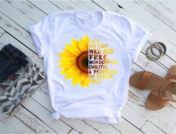 Download She is life itself sunflower shirt-Sunflower shirt-Quote | Etsy