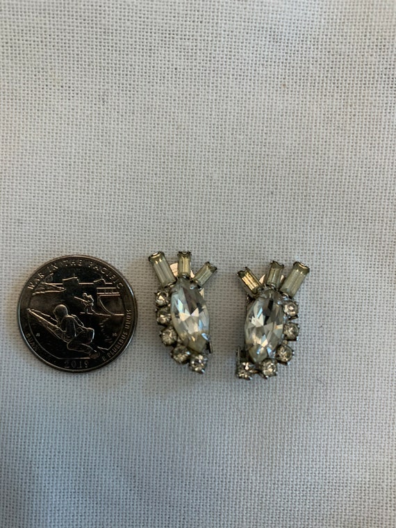 Vintage Kramer Rhinestone Earrings - image 1