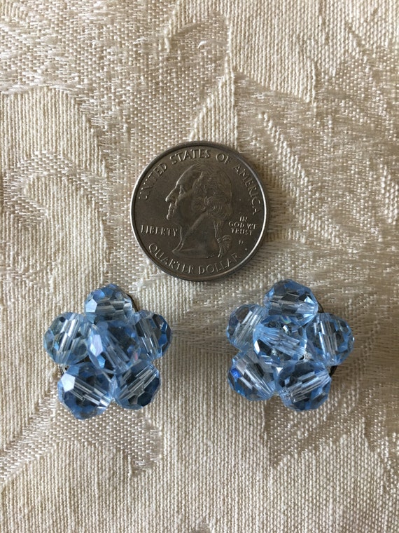 Light Blue Vintage Made in Italy earrings - image 2