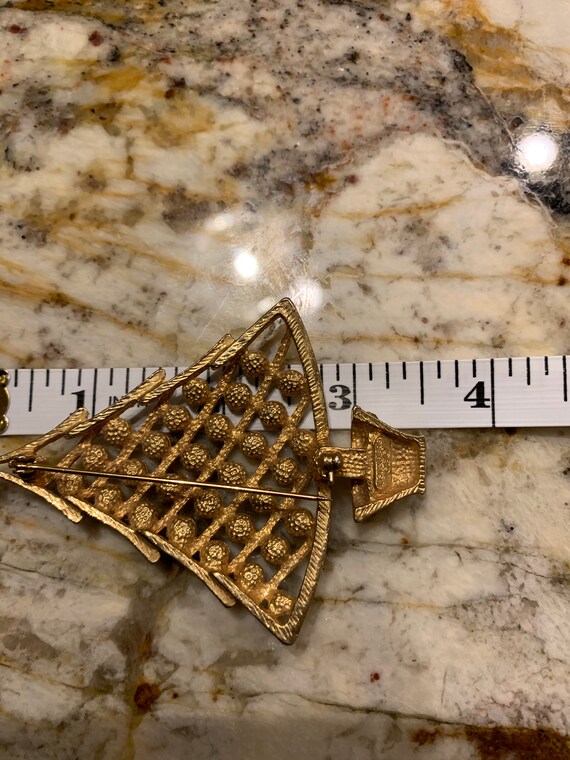 Rare Vintage Eisenberg Ice Christmas Tree Brooch - image 8