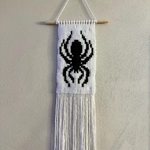 Black and White Spider Wall Hanging